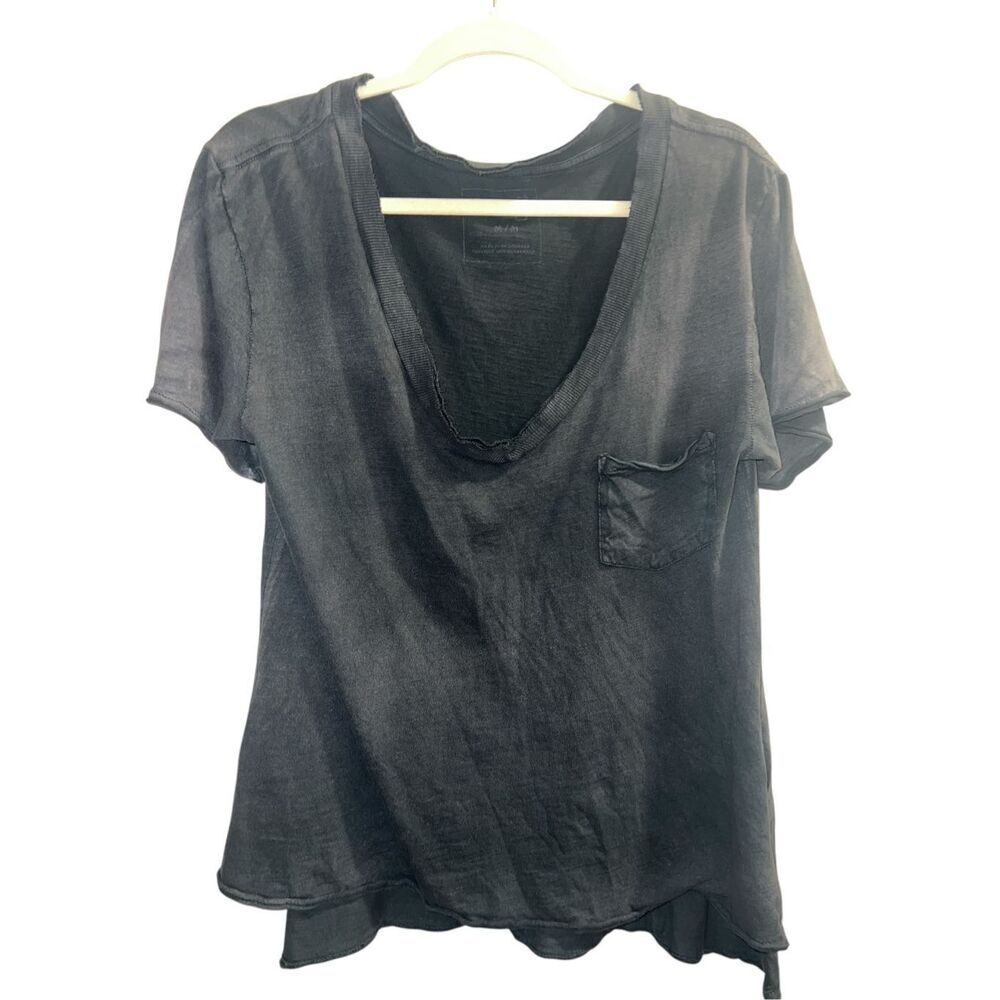 ✨We The Free Raw Edge Washed Out Grey Sz Medium T-Shirt FREE PEOPLE✨